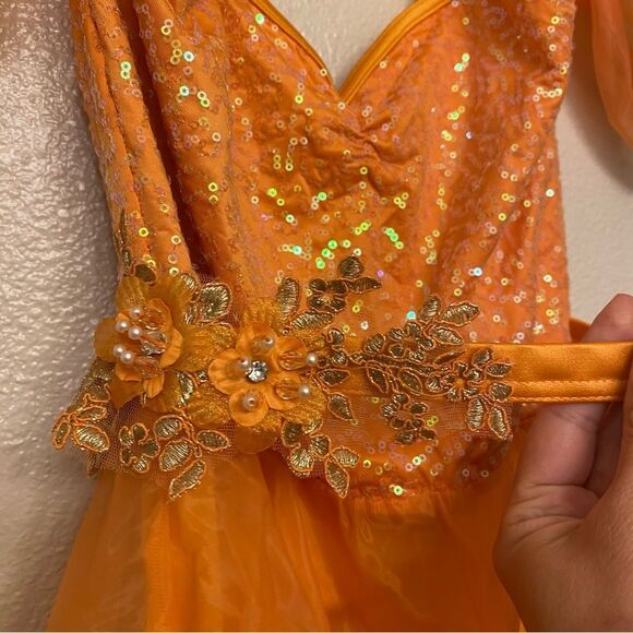 Weissman dance ballet tutu costume orange Your Hand Is Safe In Mine 16920 SA adl - Picture 4 of 11